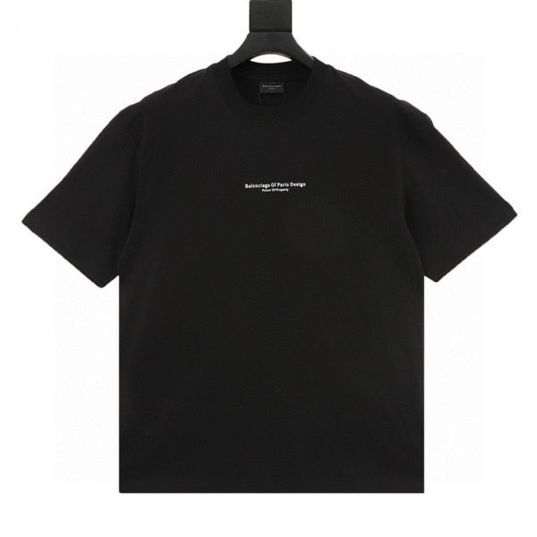 designer,replica,clothing,fake,1:1,lv,luxury,high quality Balenciaga front and back letter print short-sleeved T-shirt (21B6)
