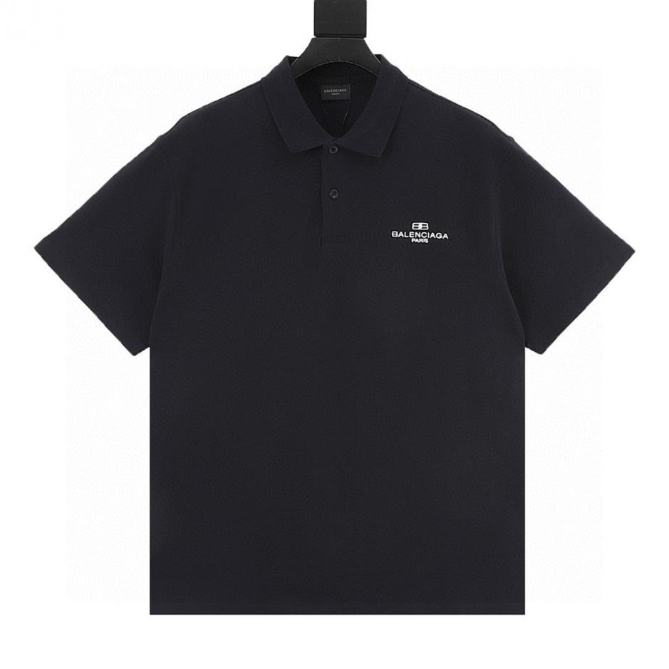 designer,replica,clothing,fake,1:1,lv,luxury,high quality Balenciaga short-sleeved polo shirt with double B embroidery (0A1C) designer,replica,clothing,fake,1:1,lv,luxury,high quality Balenciaga short-sleeved polo shirt with double B embroidery (0A1C)