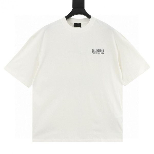 designer,replica,clothing,fake,1:1,lv,luxury,high quality Balenciaga Double-breasted Letter Short-Sleeve T-Shirt (B20D)