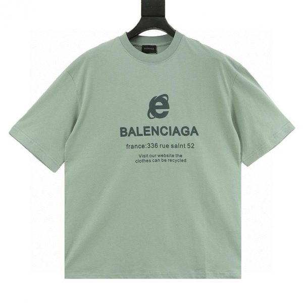 designer,replica,clothing,fake,1:1,lv,luxury,high quality Balenciaga Browser Letter Print Short-Sleeve T-Shirt (975F)