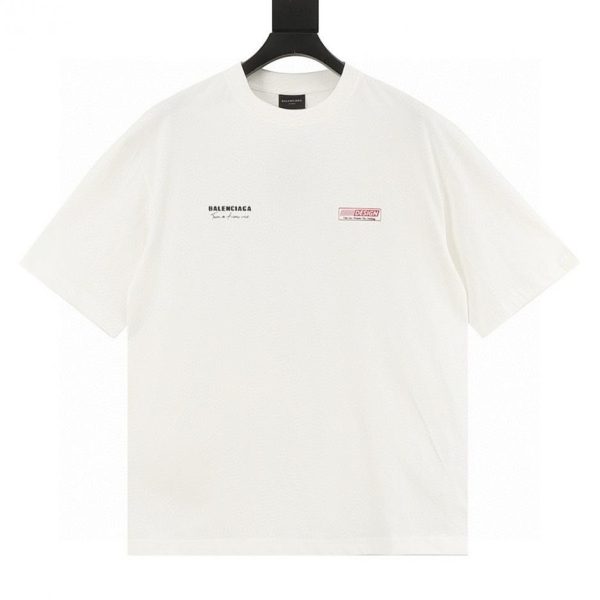 designer,replica,clothing,fake,1:1,lv,luxury,high quality Balenciaga Signature Letter Print T-Shirt (A98A)