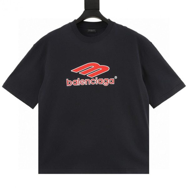 designer,replica,clothing,fake,1:1,lv,luxury,high quality Balenciaga overlapping letter print T-shirt, (DB9B)