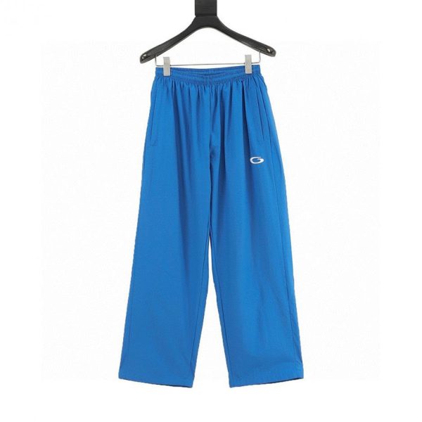 designer,replica,clothing,fake,1:1,lv,luxury,high quality Balenciaga Semi-Circular Embroidered Woven Track Pants (D53F)