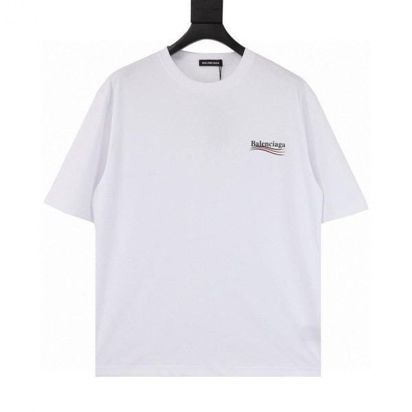 designer,replica,clothing,fake,1:1,lv,luxury,high quality BALENCIAGA Cola Wave Print Short-Sleeve T-Shirt (4Fendi C)