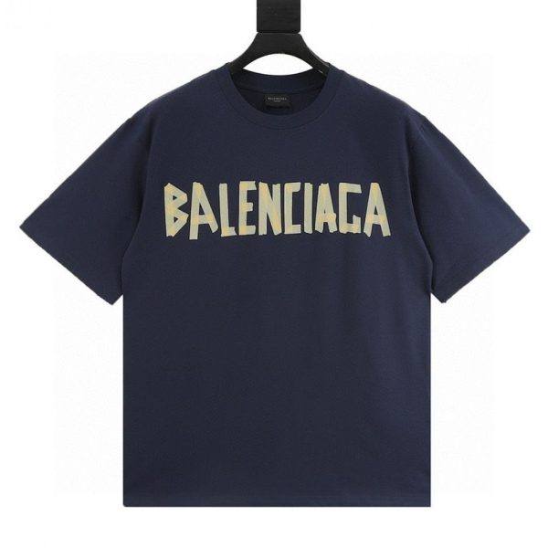 designer,replica,clothing,fake,1:1,lv,luxury,high quality BALENCIAGA Masking Paper Short-Sleeve T-Shirt (FBB2)