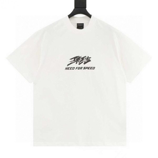 designer,replica,clothing,fake,1:1,lv,luxury,high quality Balenciaga Need for Speed ​​collaboration short-sleeved T-shirt. (6E83)