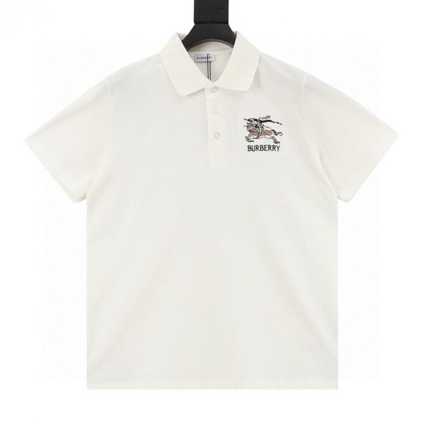 designer,replica,clothing,fake,1:1,lv,luxury,high quality BURBERRY New Check Embroidered Horse Short-Sleeve Polo Shirt (B276)