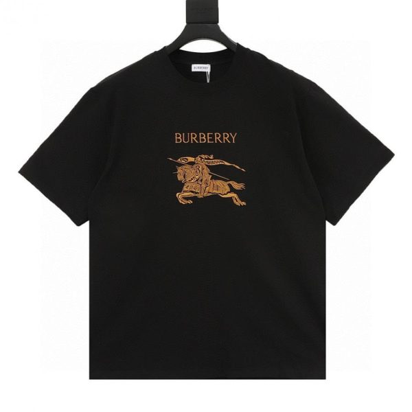 designer,replica,clothing,fake,1:1,lv,luxury,high quality BURBERRY Equestrian Embroidered Rider Short-Sleeve T-Shirt (F305)