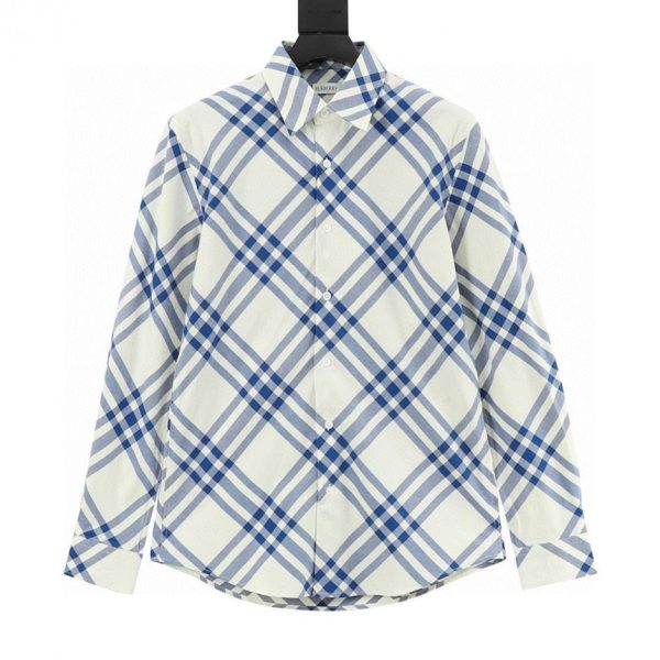 designer,replica,clothing,fake,1:1,lv,luxury,high quality BURBERRY Twill Cotton Long-Sleeve Shirt (5F2B)