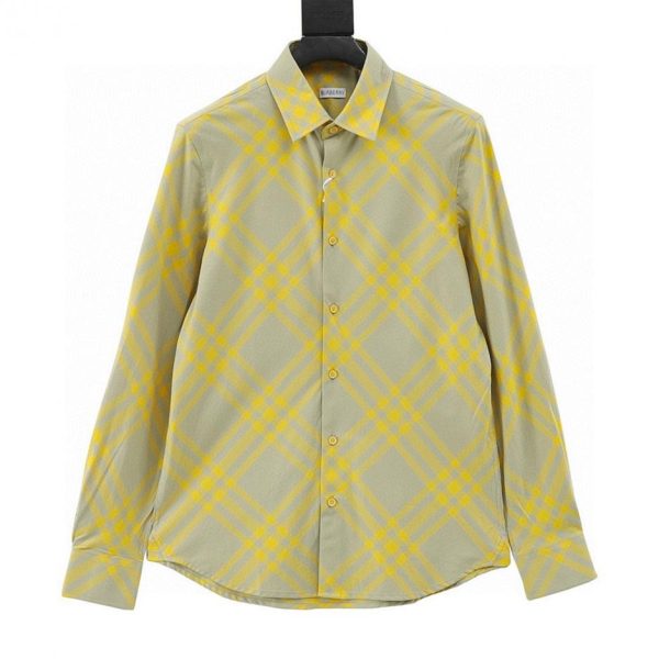 designer,replica,clothing,fake,1:1,lv,luxury,high quality BURBERRY check cotton long-sleeved shirt (D892)