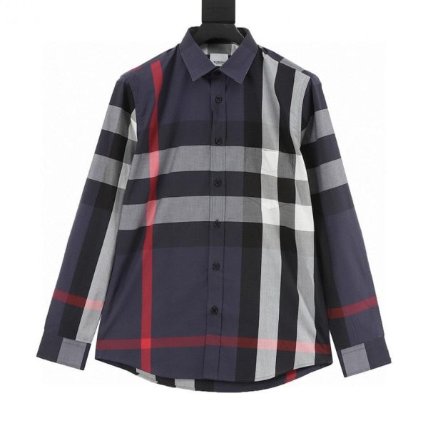 designer,replica,clothing,fake,1:1,lv,luxury,high quality BURBERRY classic large check cotton shirt (91B4)