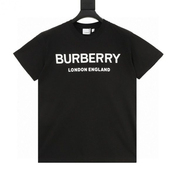designer,replica,clothing,fake,1:1,lv,luxury,high quality BURBERRY Classic Letter Print Short-Sleeve T-Shirt (85B6)