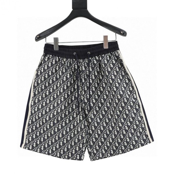designer,replica,clothing,fake,1:1,lv,luxury,high quality DIOR Classic Monogram Navy Blue Jacquard Casual Shorts (549C)