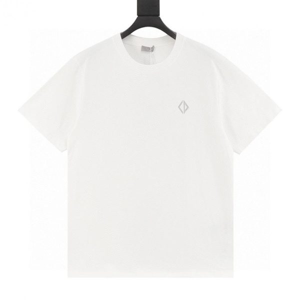 designer,replica,clothing,fake,1:1,lv,luxury,high quality DIOR diamond-pattern reflective short-sleeved T-shirt (09F0)