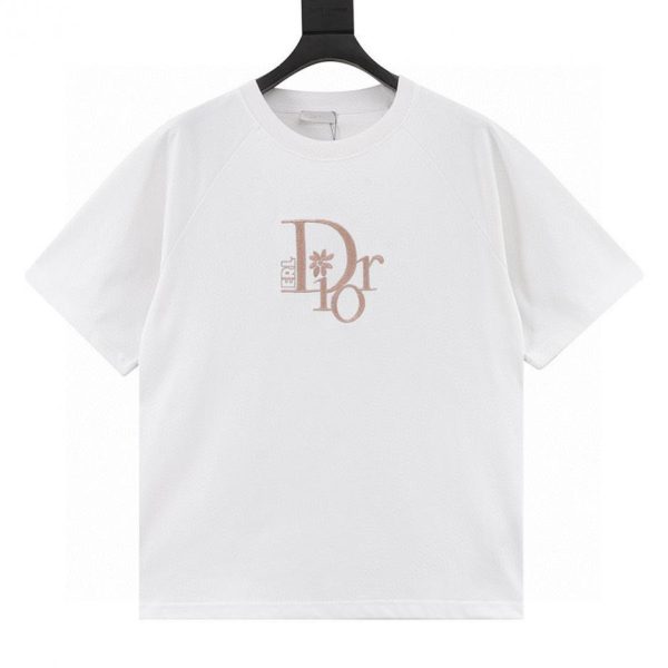 designer,replica,clothing,fake,1:1,lv,luxury,high quality DIOR by ERL collaboration embroidered short-sleeved T-shirt (BCC3)
