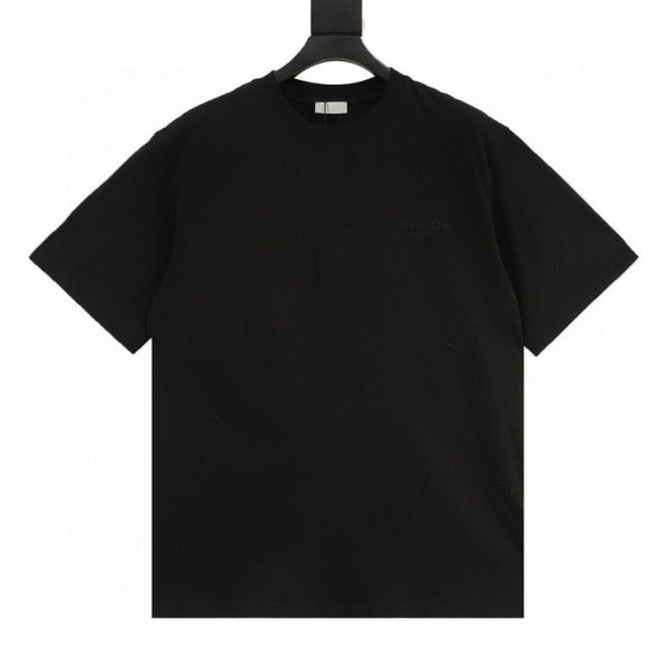 designer,replica,clothing,fake,1:1,lv,luxury,high quality DIOR Classic Embroidered Signature Letter Short-Sleeve T-Shirt (C397)