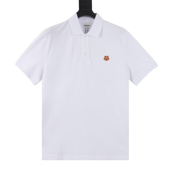 designer,replica,clothing,fake,1:1,lv,luxury,high quality KENZO Tiger Head Embroidered Logo Short-Sleeve Polo Shirt (1F83)