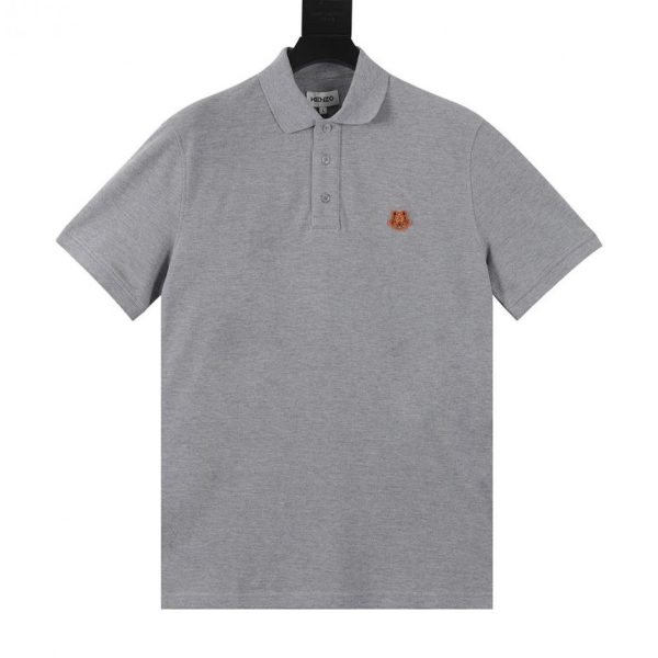 designer,replica,clothing,fake,1:1,lv,luxury,high quality KENZO Tiger Head Embroidered Logo Short-Sleeve Polo Shirt (5857)