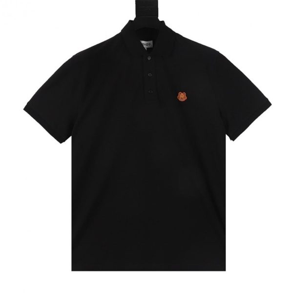 designer,replica,clothing,fake,1:1,lv,luxury,high quality KENZO Tiger Head Embroidered Logo Short-Sleeve Polo Shirt (D6C1)