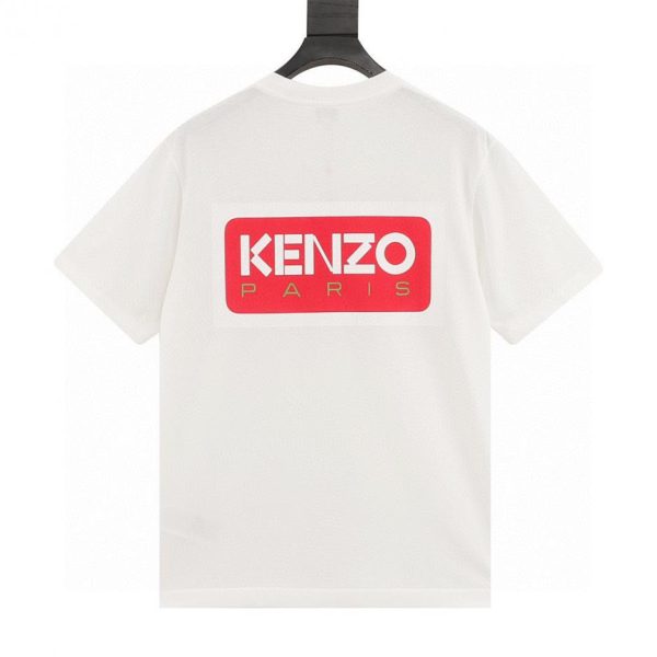 designer,replica,clothing,fake,1:1,lv,luxury,high quality KENZO short-sleeved T-shirt with lettering on the back (0988)
