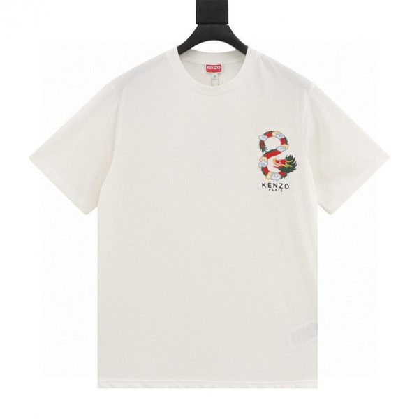 designer,replica,clothing,fake,1:1,lv,luxury,high quality KENZO Year of the Dragon Limited Edition Embroidered Short-Sleeve T-Shirt (1C2C)