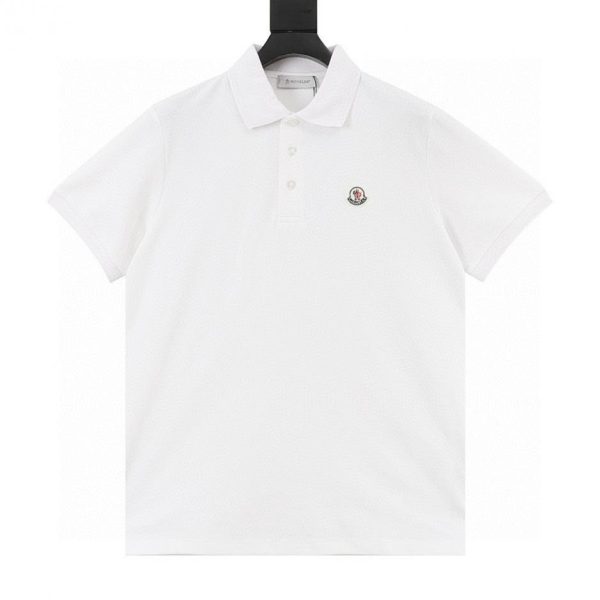 designer,replica,clothing,fake,1:1,lv,luxury,high quality Moncler Classic Ribbed Neck and Cuff Short-Sleeve Polo Shirt (9F14)