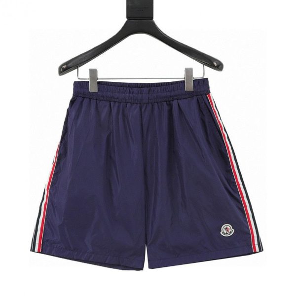 designer,replica,clothing,fake,1:1,lv,luxury,high quality Moncler Side Webbing Logo Beach Shorts (1C8D)