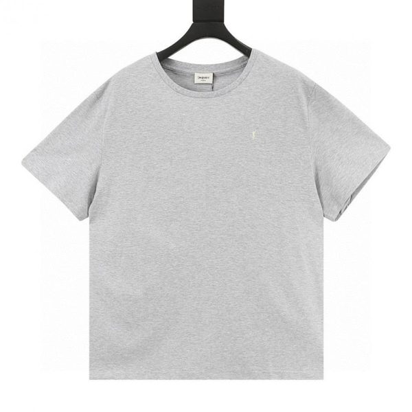 designer,replica,clothing,fake,1:1,lv,luxury,high quality SAINT LAURENT Solid Color Logo Short-Sleeve T-Shirt (0B92)