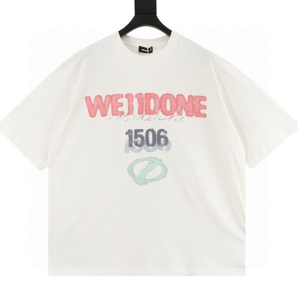 designer,replica,clothing,fake,1:1,lv,luxury,high quality WE11DONE Color Printed Short-Sleeve T-Shirt (9B15)