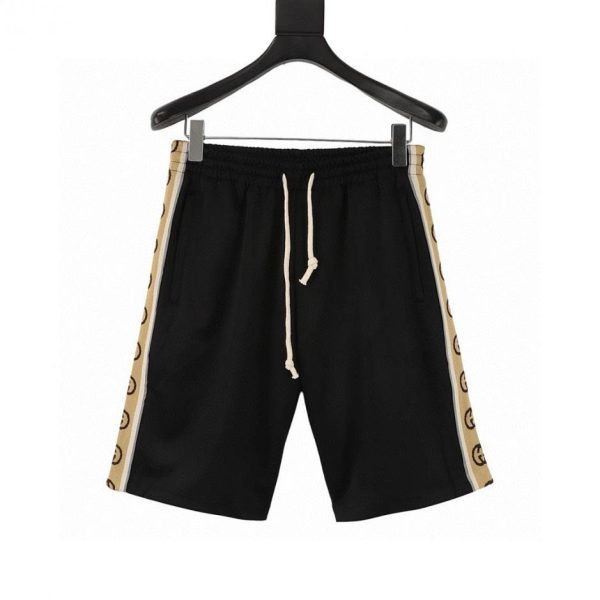 designer,replica,clothing,fake,1:1,lv,luxury,high quality GUCCI side double G reflective webbing shorts (D130)