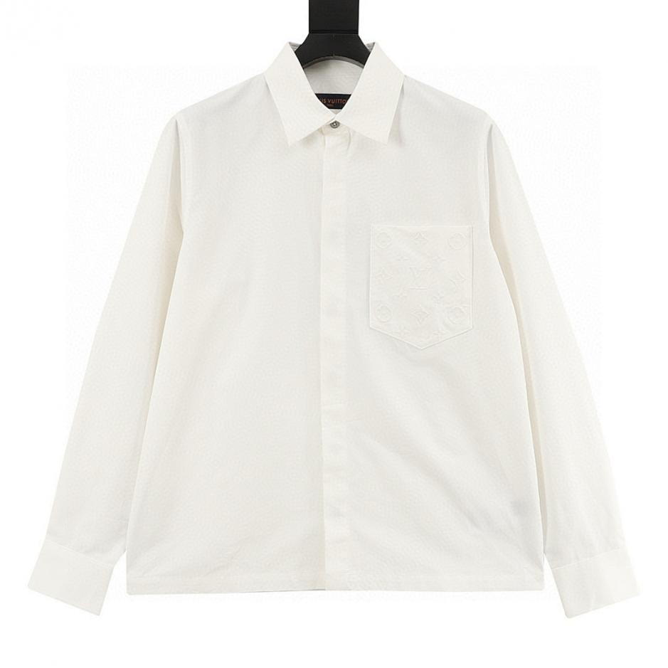 designer,replica,clothing,fake,1:1,lv,luxury,high quality Louis Vuitton monogram embossed shirt with pockets (Fendi D1) designer,replica,clothing,fake,1:1,lv,luxury,high quality Louis Vuitton monogram embossed shirt with pockets (Fendi D1)