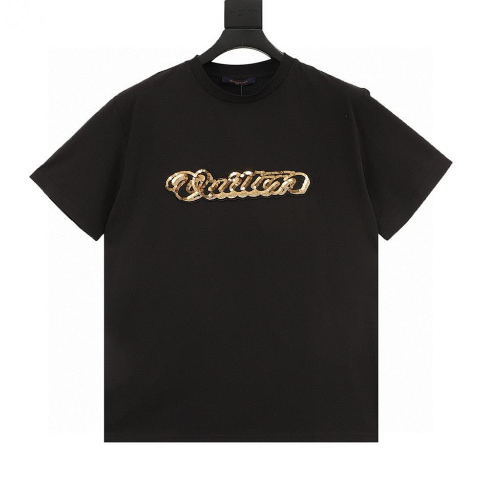 designer,replica,clothing,fake,1:1,lv,luxury,high quality Louis Vuitton sequined letter embroidered short-sleeved T-shirt (9015) designer,replica,clothing,fake,1:1,lv,luxury,high quality Louis Vuitton sequined letter embroidered short-sleeved T-shirt (9015)
