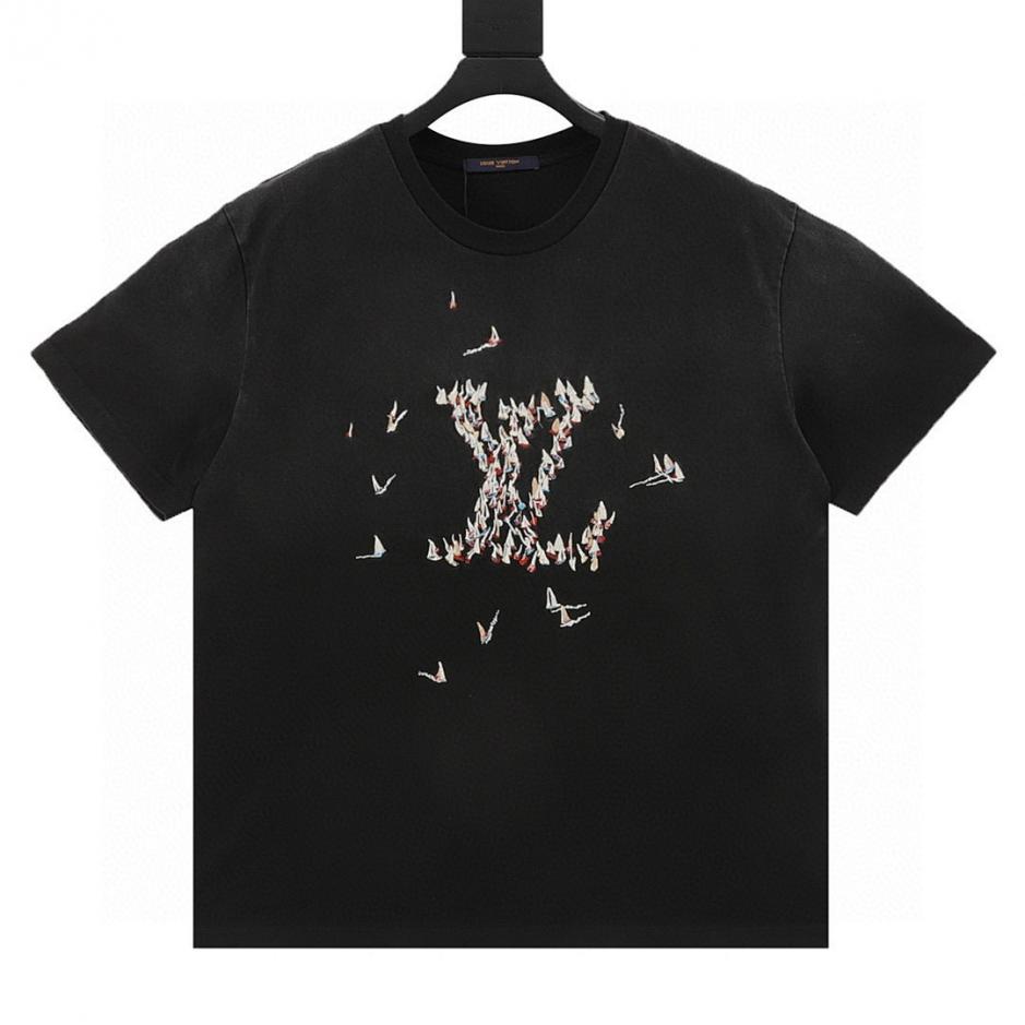 designer,replica,clothing,fake,1:1,lv,luxury,high quality Louis Vuitton Origami Crane Embroidered Short-Sleeve T-Shirt (2B00) designer,replica,clothing,fake,1:1,lv,luxury,high quality Louis Vuitton Origami Crane Embroidered Short-Sleeve T-Shirt (2B00)