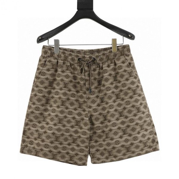 designer,replica,clothing,fake,1:1,lv,luxury,high quality Louis Vuitton all-over blurred lettering shorts (62DC)
