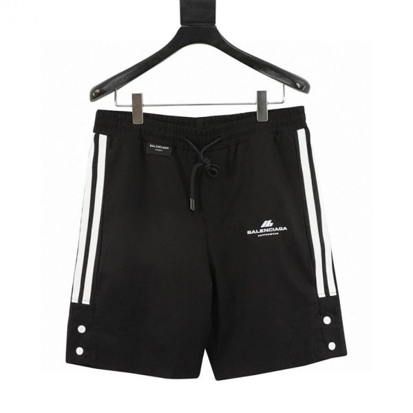 designer,replica,clothing,fake,1:1,lv,luxury,high quality Balenciaga embroidered letter shorts with ribbon (44AC)