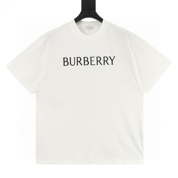 designer,replica,clothing,fake,1:1,lv,luxury,high quality Burberry chunky short-sleeved T-shirt with 3D letter print (108A)