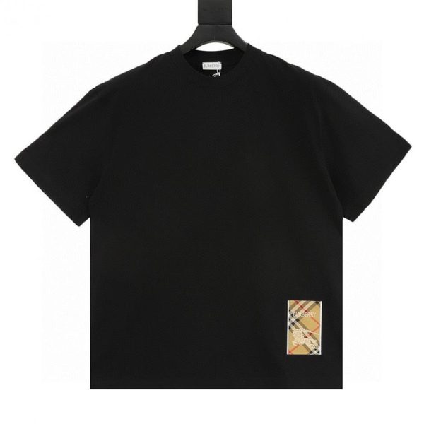 designer,replica,clothing,fake,1:1,lv,luxury,high quality Burberry serrated label short-sleeved shirt (1B19)