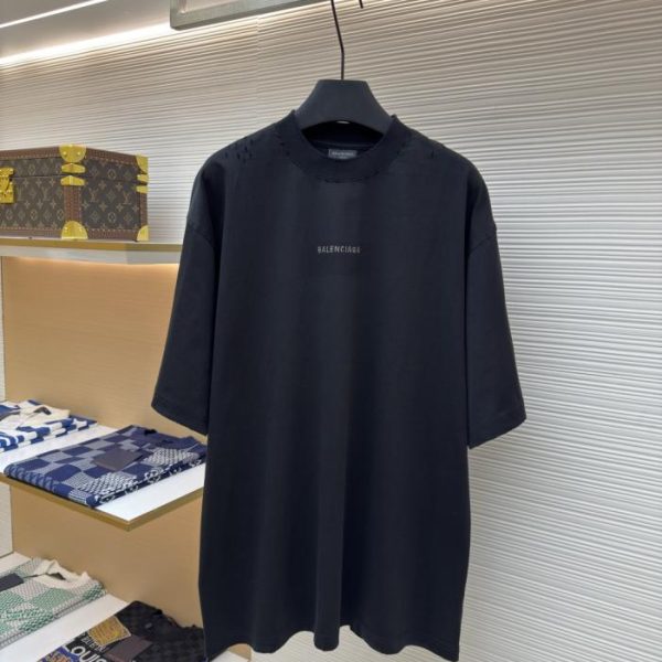 designer,replica,clothing,fake,1:1,lv,luxury,high quality Balenciaga short-sleeved T-shirt with rhinestone back (AJK9J)