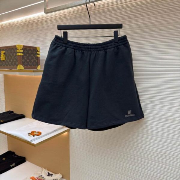 designer,replica,clothing,fake,1:1,lv,luxury,high quality Balenciaga nano BB embroidered shorts (6F0TH)