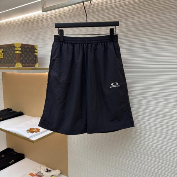 designer,replica,clothing,fake,1:1,lv,luxury,high quality Balenciaga Elastic Waist Straight Leg Casual Shorts (KA7XO)