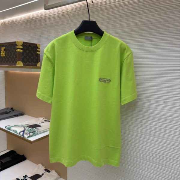 designer,replica,clothing,fake,1:1,lv,luxury,high quality Dior Box Embroidered Short-Sleeve T-Shirt (395GT)