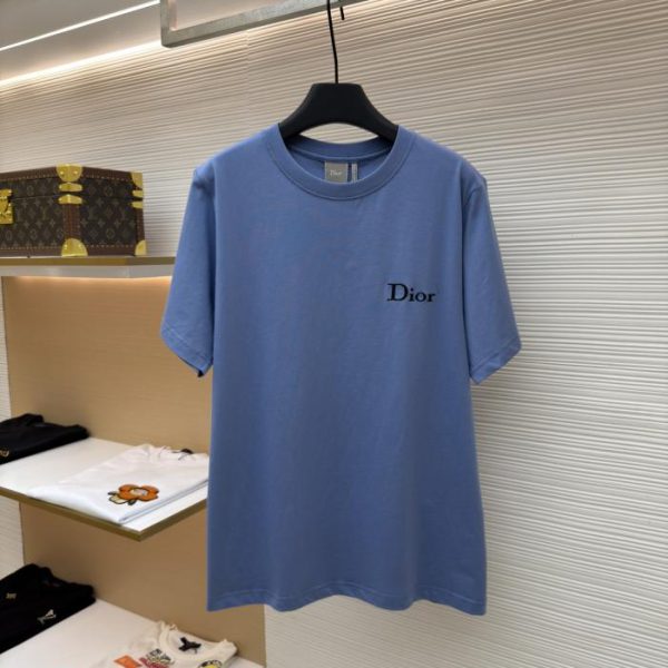 designer,replica,clothing,fake,1:1,lv,luxury,high quality Dior logo crew neck short-sleeved shirt (94CJ2)