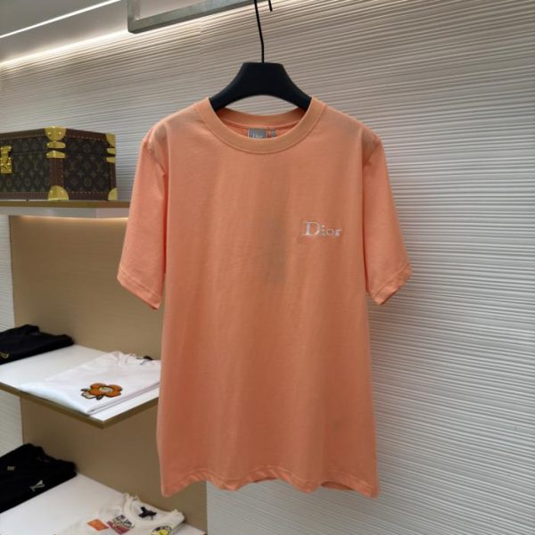 designer,replica,clothing,fake,1:1,lv,luxury,high quality Dior logo crew neck short-sleeved shirt (DVYS4)