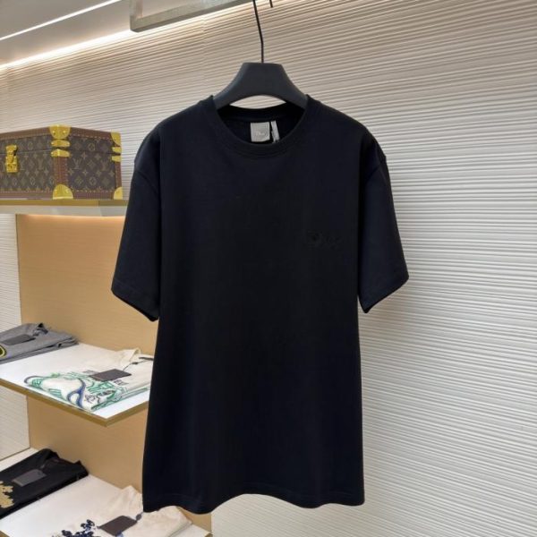 designer,replica,clothing,fake,1:1,lv,luxury,high quality Dior T-shirt with small embroidered letters on the chest (8DR01)