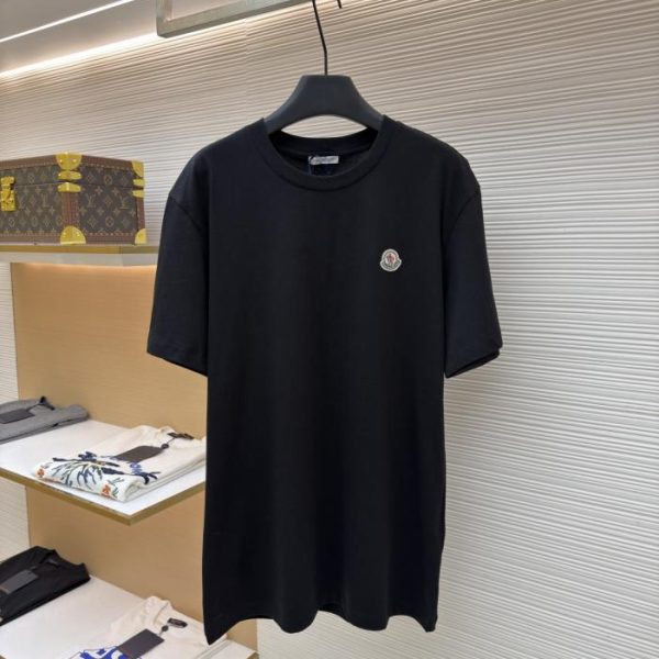 designer,replica,clothing,fake,1:1,lv,luxury,high quality Moncler logo short-sleeved shirt (V2IA5)