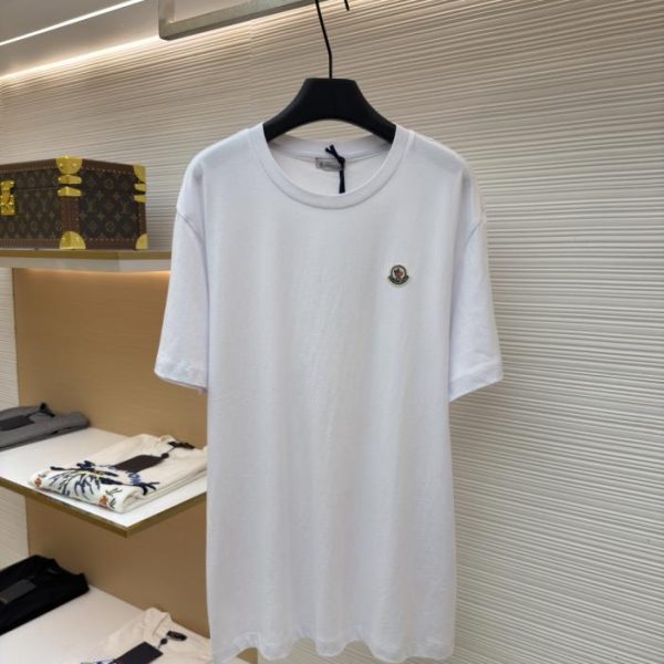designer,replica,clothing,fake,1:1,lv,luxury,high quality Moncler logo short-sleeved shirt (38723)