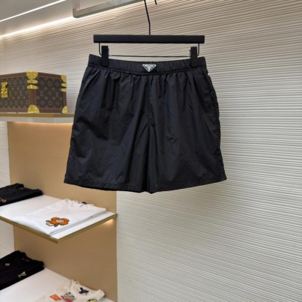 designer,replica,clothing,fake,1:1,lv,luxury,high quality Prada triangle logo nylon shorts (VMT94)