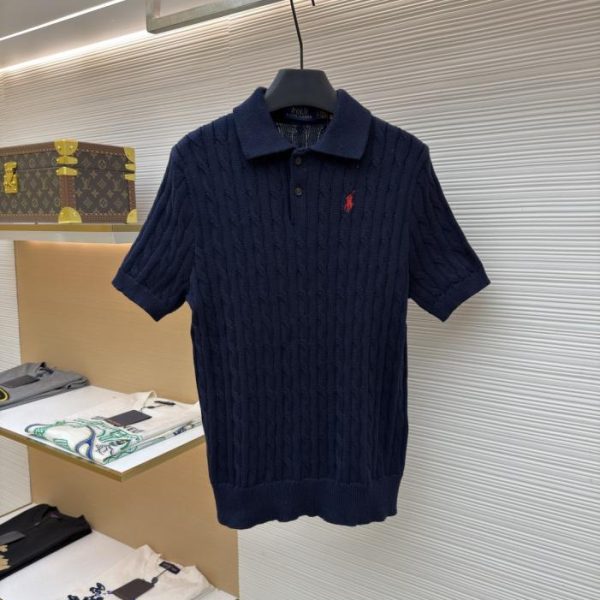 designer,replica,clothing,fake,1:1,lv,luxury,high quality Ralph Lauren cable-knit polo collar knit sweater (NESNC)