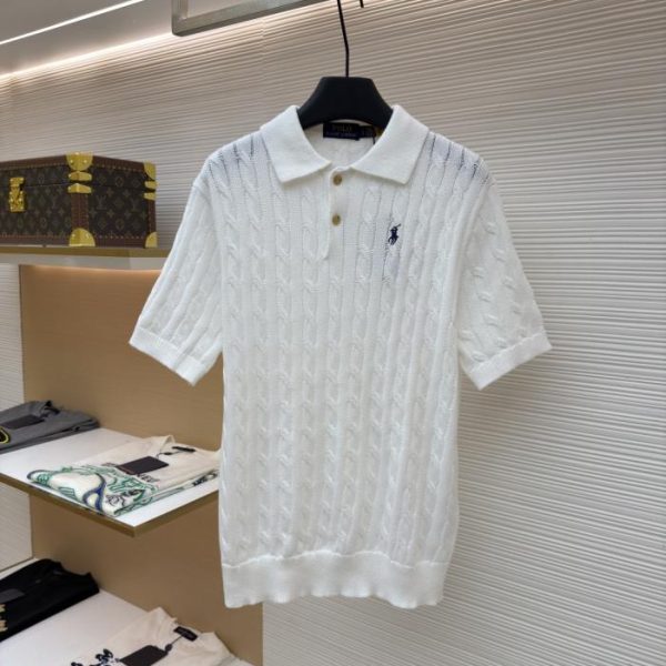 designer,replica,clothing,fake,1:1,lv,luxury,high quality Ralph Lauren cable-knit polo collar knit sweater (OBBHT)