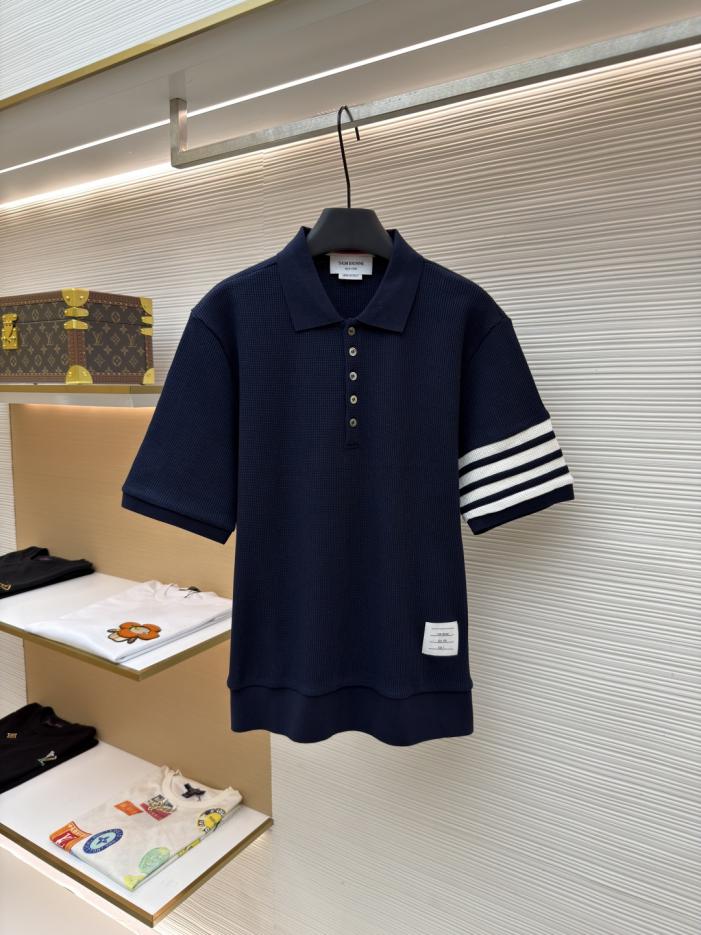 designer,replica,clothing,fake,1:1,lv,luxury,high quality THOM BROWNE Waffle Knit Polo Shirt (GY6A4) designer,replica,clothing,fake,1:1,lv,luxury,high quality THOM BROWNE Waffle Knit Polo Shirt (GY6A4)